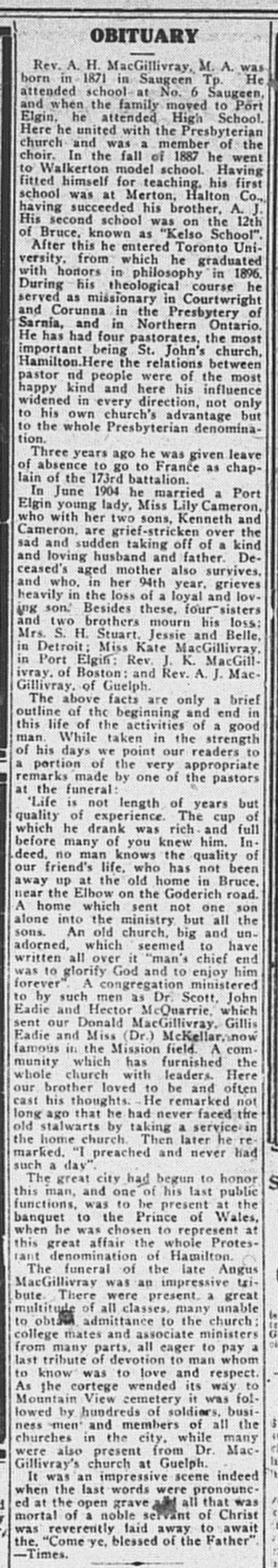 Paisley Advocate, December 10, 1919
